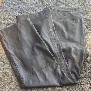 Banana Republic Women's Dark BLUE Leather Pants
